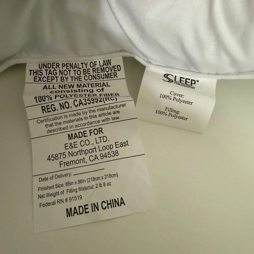 Sleep Philosophy Smart Cool Down Alternative Comforter Full/Queen 86